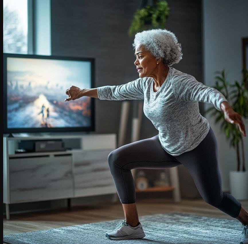 How do you exercise while watching television?